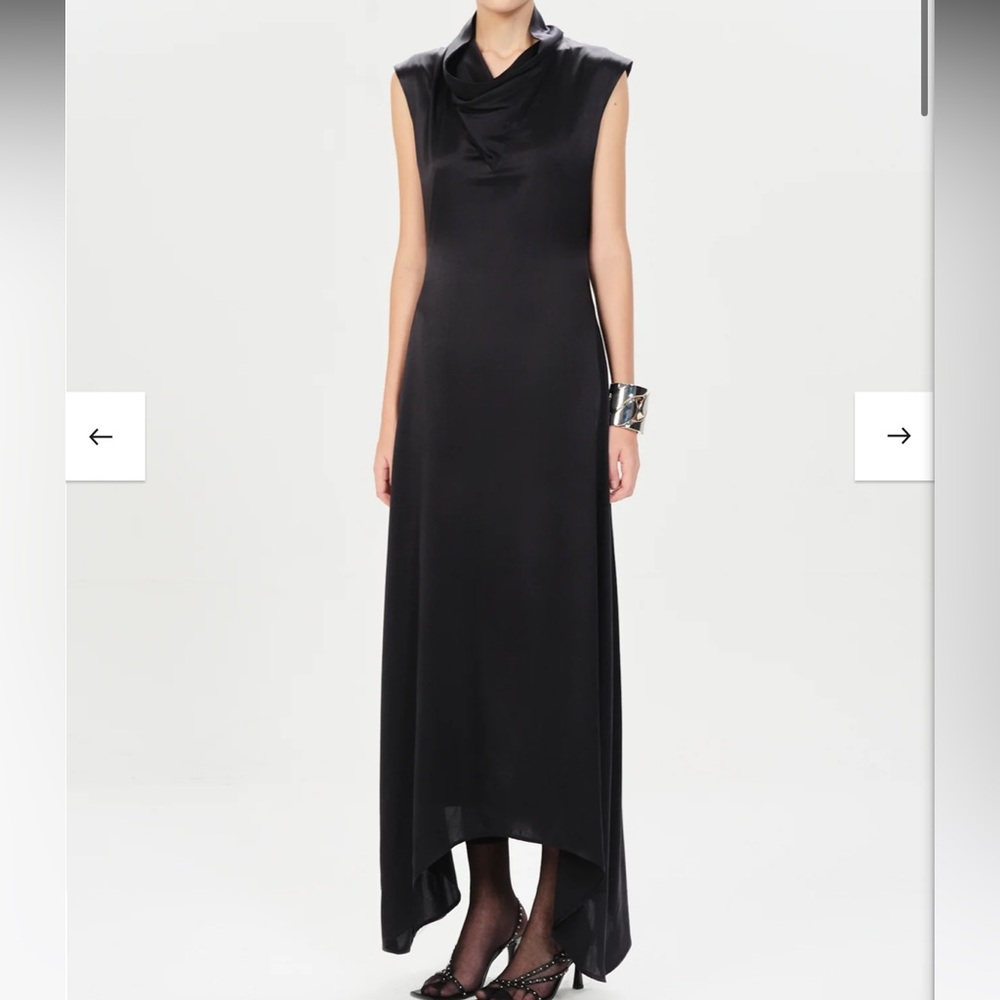 Maria Cher - Azul Deb Long Dress- Blk - XS